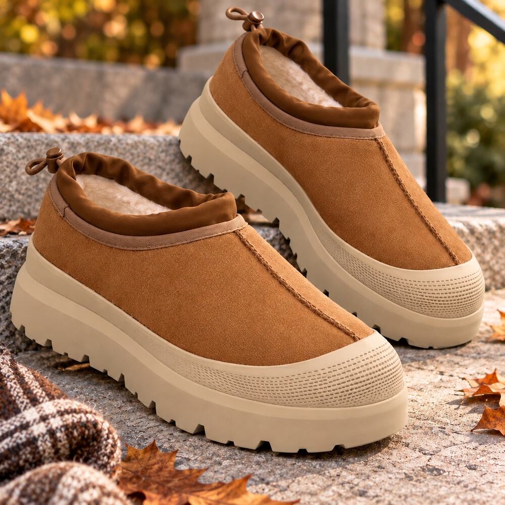 UGG Tasman Weather Hybrid Men’s 11 Chestnut Suede Waterproof Slip On Shoes